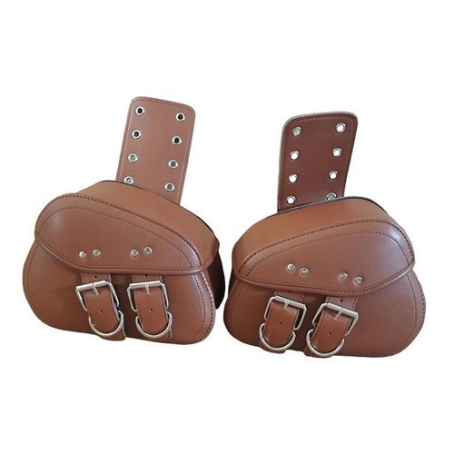 Brown motorcycle two - motorcycle, bags