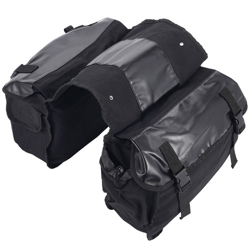 Black canvas motorcycle side - black,