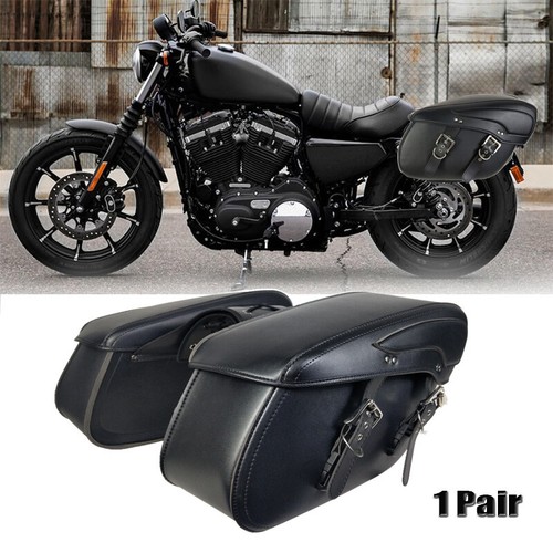 Motorcycle saddle bags leather - bags,